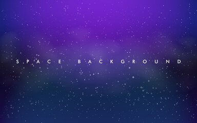 Light Purple, Pink vector layout with cosmic stars. Space stars on blurred abstract background with gradient.
