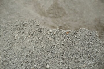The gray sand is obtained from the mining of volcanic eruption material which has good quality for building materials