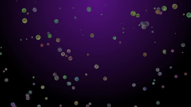 4k video of abstract textured neon background with air bubbles inside.
