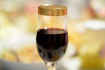 glass of wine