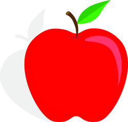 red apple icon vector