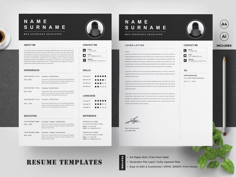 Resume Template With Cover Letter