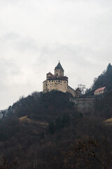 Fototapeta premium Castle on top of a hill
