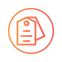price tag icon vector illustration. price tag icon gradient design.