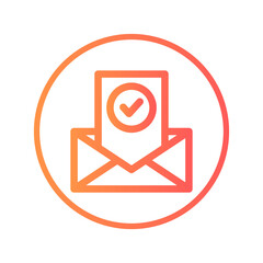 email icon vector illustration. email icon gradient design.