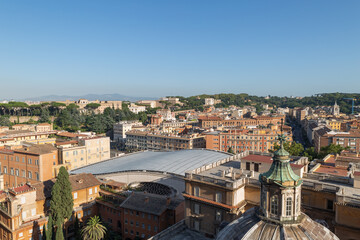 Fototapeta na wymiar Rome and Vatican city Skyline