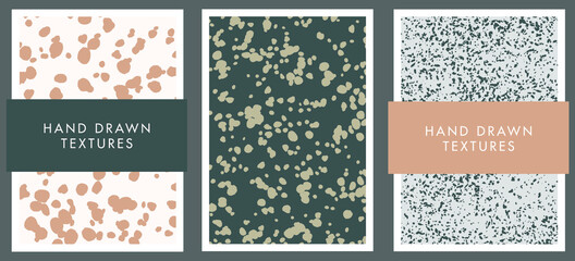 Fototapeta na wymiar Set of abstract backgrounds and hand drawn textures. Vector illustration.