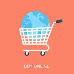 
Buy Online Flat Vector Icon
