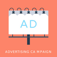 
Ad Board Flat Vector Icon
