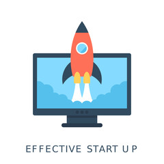 
Startup Flat Vector Icon
