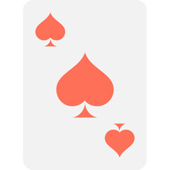 
Spade Card Flat vector Icon
