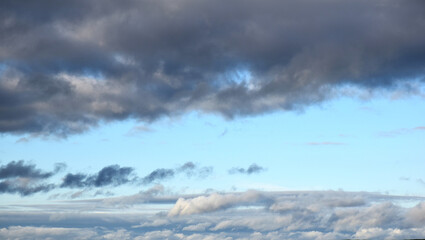 clouds over the mountains