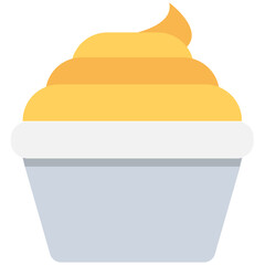 Fototapeta premium Dessert Flat vector Icon 