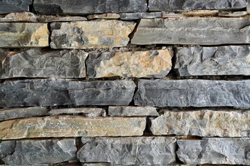 Stone Wall Cladding from natural stone close up