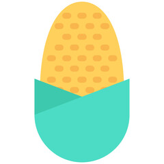 
Corn Flat vector Icon
