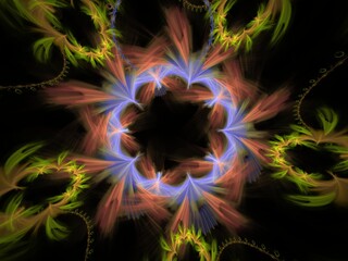 Imaginatory fractal background Image