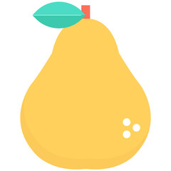 
Pear Flat vector Icon
