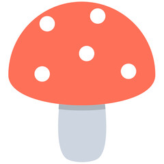 
Mushroom Flat vector Icon
