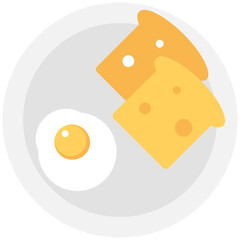 
Breakfast Flat vector Icon
