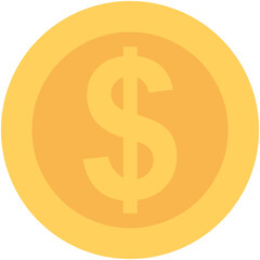 
Dollar Flat Vector Icon 

