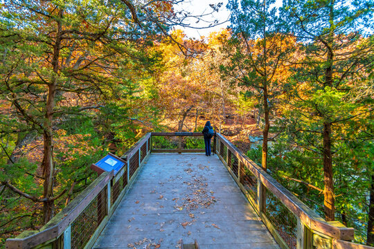 Starved Rock State Park View In Illinois Of USA