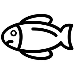 
Fish Flat Vector Icon
