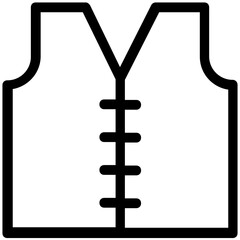 
Life Vest Flat Vector Icon
