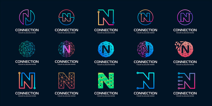 N Logo Stock Photos and Images - 123RF