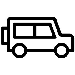 
Jeep Flat Vector Icon
