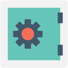 
Locker Flat vector Icon
