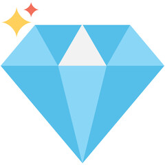 
Diamond Flat vector Icon
