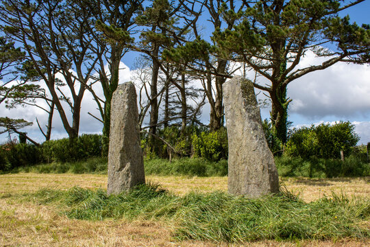 The Standing Stones of Coolcoulaghta, a prehistoric site, south of Durrus, Bantry, Co. Cork Ireland.
