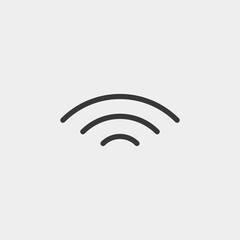 Signal icon isolated on background. Wireless symbol modern, simple, vector, icon for website design, mobile app, ui. Vector Illustration