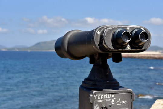 views from the seafront of Alghero, Sardinia, Italy
