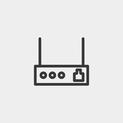 Wifi router icon isolated on background. Internet access symbol modern, simple, vector, icon for website design, mobile app, ui. Vector Illustration