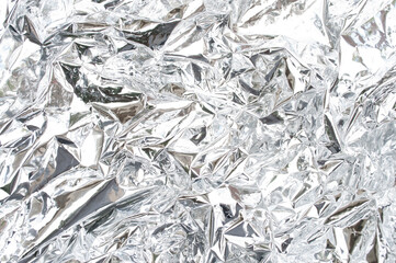 Aluminum foil abstract texture background