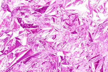 Aluminum foil pink abstract texture background