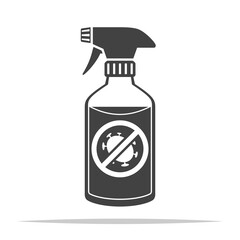 Disinfectant spray icon transparent vector isolated