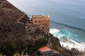 The abandoned Casa Hamilton in Los Realejos close by the sea, Tenerife