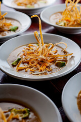 Chicken tortilla soup. Classic Mexican restaurant favorite. Diced tomatoes, vegetables, celery, carrots, onions, garlic, sautéed in olive oil and broth. Appetizer or soup favorite.