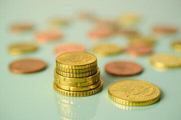 money and coins, euro coins