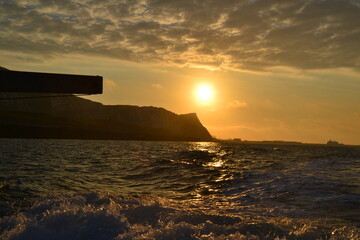 Atardecer en el mar 1