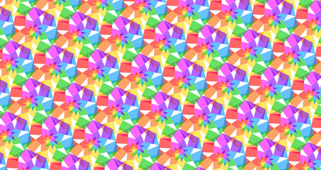abstract geometric rainbow pattern-7b1a of the polygon-7b1