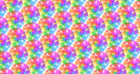 abstract geometric rainbow pattern-7b2a of the polygon-7b2