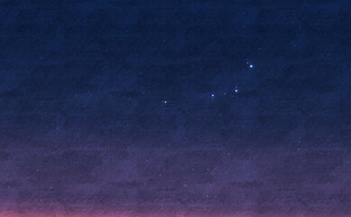 一番星と夕暮れの星空背景イメージ素材
