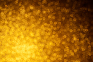 Christmas and Happy new year on blurred bokeh with snowfall banner background