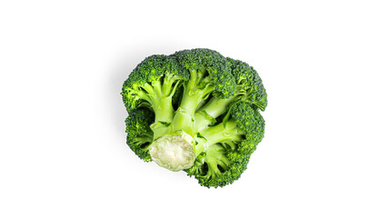 Broccoli on a white background. High quality photo