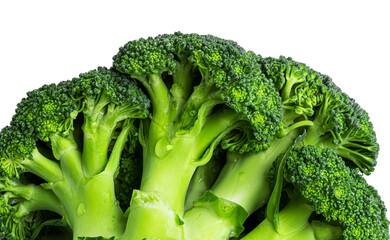 Broccoli on a white background. High quality photo