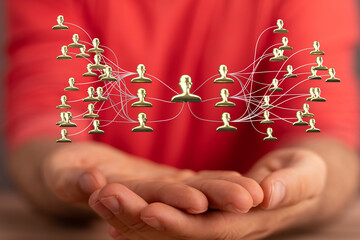 hierarchy connection team group digital