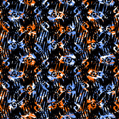 Obraz premium black and white seamless pattern